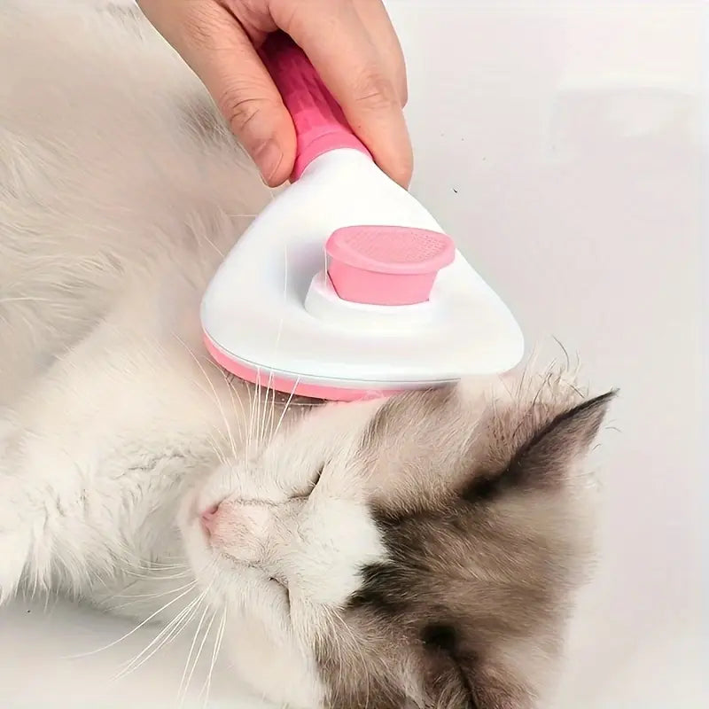 Indilio FurEase™ Slicker & Self-Clean Brush