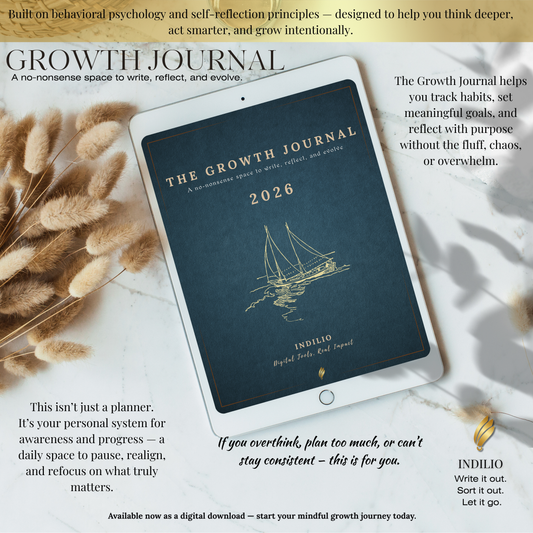 The Growth Journal — A 12-Month Psychology-Backed System for Clarity, Habits & Real Personal Growth (2026 Edition)