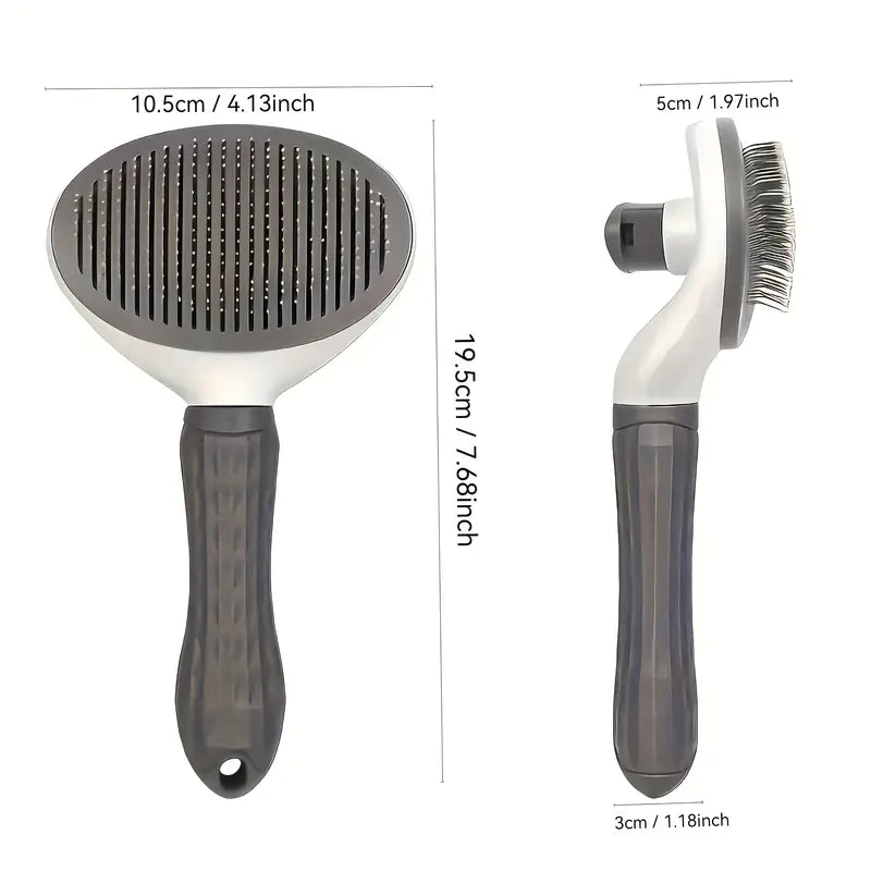 Indilio FurEase™ Slicker & Self-Clean Brush