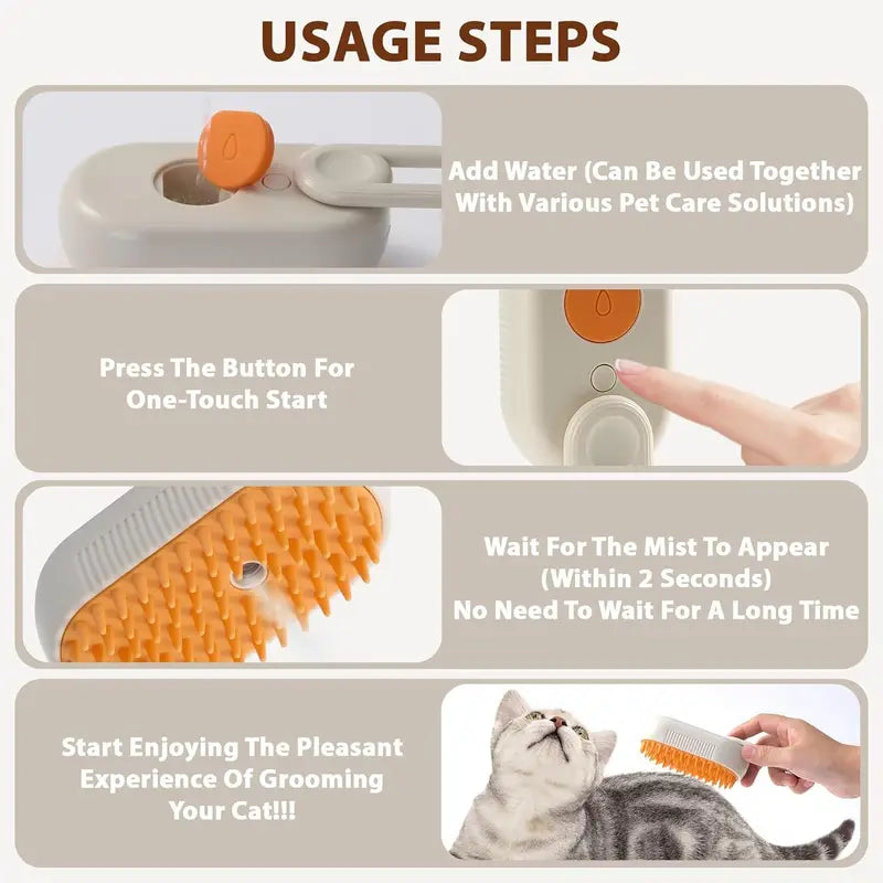 Indilio FurGlow™ 3-in-1 Luxury Pet Steam Groomer