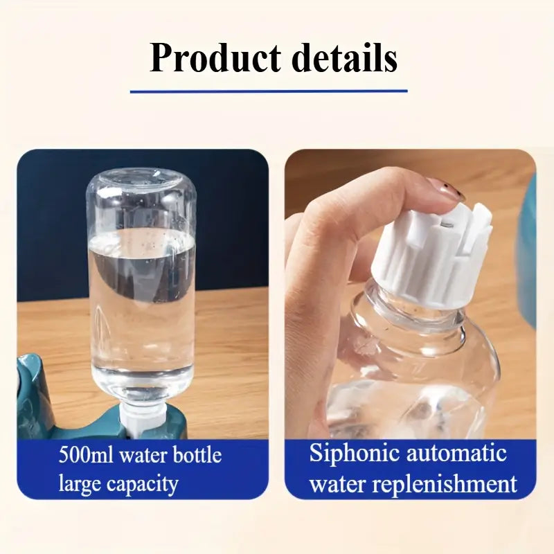 Indilio AquaFeast™ 2-in-1 Stainless Steel Pet Feeder & Automatic Water Dispenser