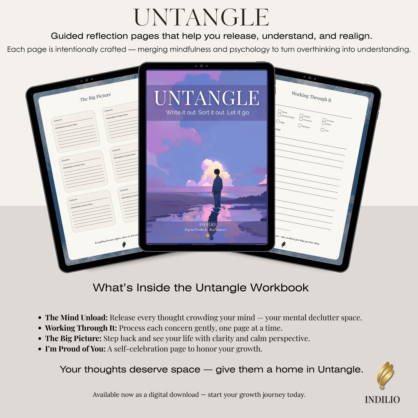 Untangle — A Science-Backed Mental Clarity & Thought Detox Workbook