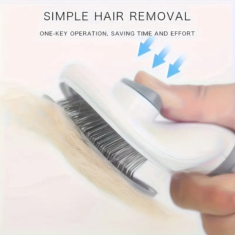 Indilio FurEase™ Slicker & Self-Clean Brush