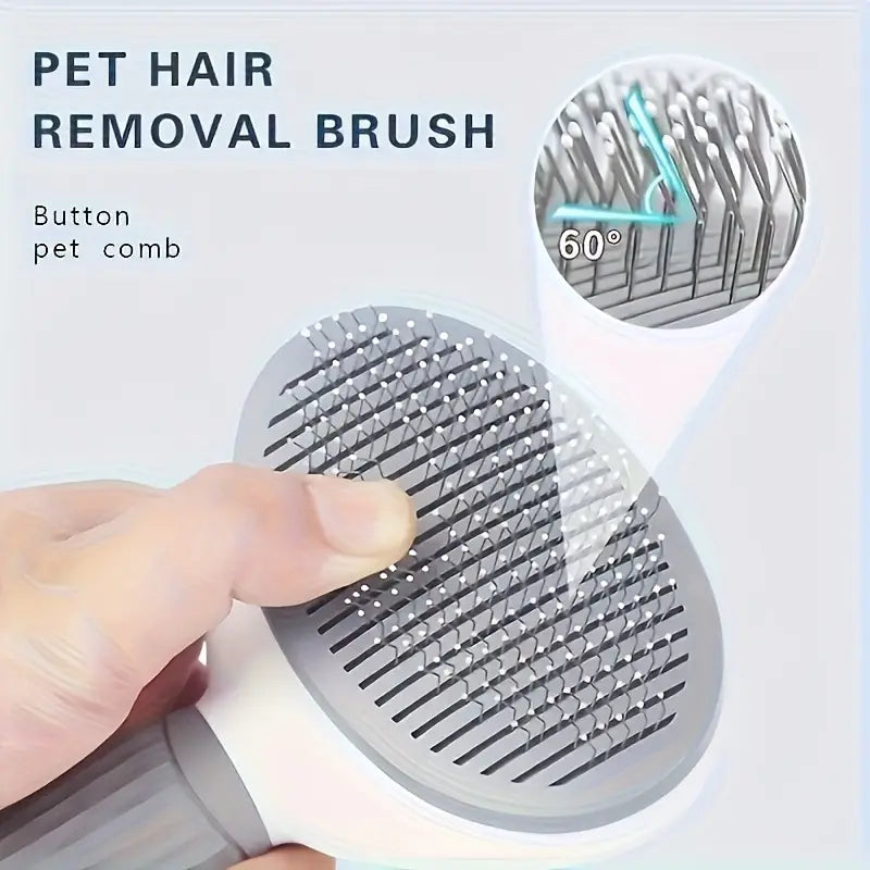 Indilio FurEase™ Slicker & Self-Clean Brush