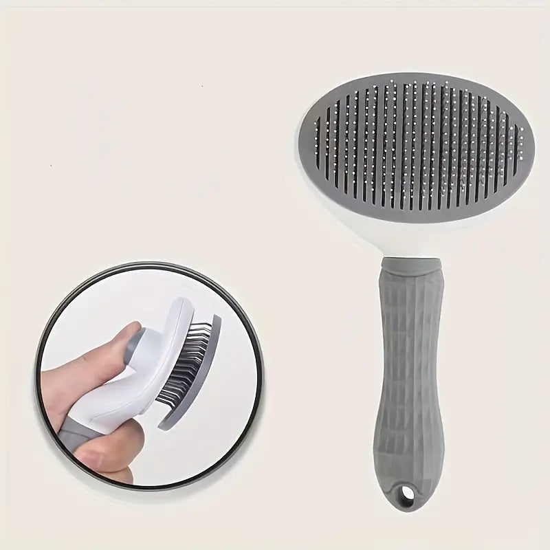 Indilio FurEase™ Slicker & Self-Clean Brush