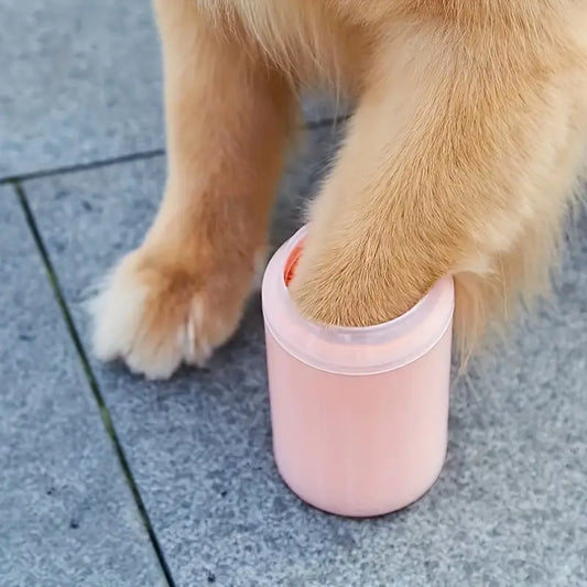 Indilio PawPure™ Deluxe Pet Paw Cleaner Cup with Soft Silicone Bristles