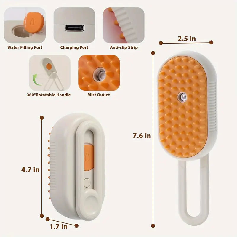 Indilio FurGlow™ 3-in-1 Luxury Pet Steam Groomer